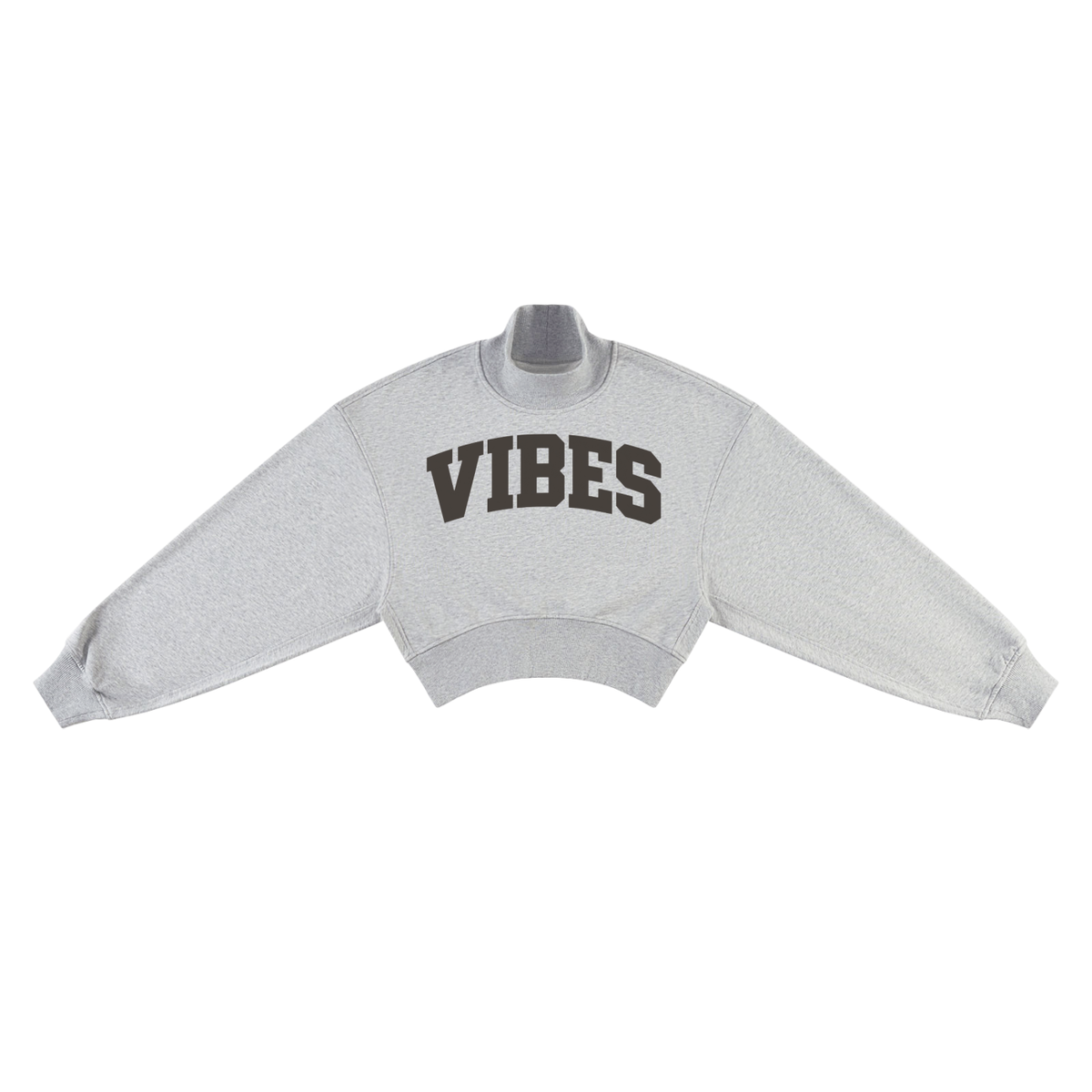 VIBES,sweatshirt,mockneck,unisex,everyday,varsity