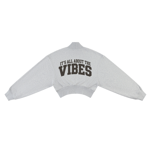 VIBES,sweatshirt,mockneck,unisex,everyday,varsity